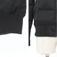 ジップデザインウールタッチ中綿フード付きジャケット