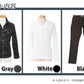 グレーウエスタンシャツ×白Tシャツ×黒パンツの3点セット　199