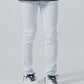 横浜デート服メンズ3点コーデセット　ネイビープルパーカー×黒ポロシャツ×白チノパンツ