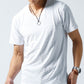 Tシャツ カットソー メンズ Vネック おしゃれ ブランド 人気 おすすめ 無地 コーデ 40代 50代 夏 スリム 細身 インナー 半袖 ダイヤジャガードデザイン