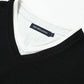 Tシャツ カットソー メンズ 7分袖 半袖 Vネック おしゃれ ブランド 人気 おすすめ 無地 コーデ 40代 50代 夏 スリム 細身 カットソー インナー ジャガード織り