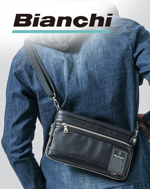 Bianchi(ビアンキ)PUレザーミニショルダー＆クラッチバッグ ｜ メンズ ...