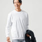 30代メンズ3点コーデセット　黒長袖カバーオールジャケット×白長袖Tシャツ×グレースリムチノパンツ