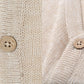 うっすら杢デザイン綿麻素材7分袖カーディガン