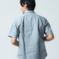 日本製半袖ヒッコリーワークシャツ