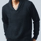 ニット メンズ ショールカラー セーター おしゃれ かっこいい おすすめ コーデ ブランド 着こなし 40代 50代 大きいサイズ 秋 冬 スリム 細身 ケーブル ヘリンボーン編み