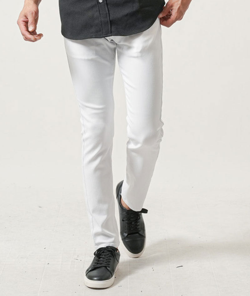 ちょいワル・イケオジメンズ3点コーデセット　黒7分袖シャツ×黒半袖ポロシャツ×白スリムチノパンツ