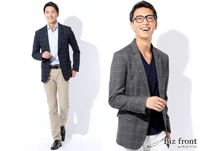 メンズチェックジャケットのコーデでビジネスおしゃれをワンランクアップ