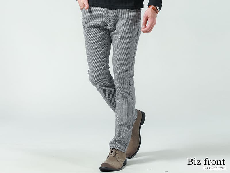 千鳥格子パンツ・スラックスのメンズコーデ・ビジネスからオフィスカジュアルまで