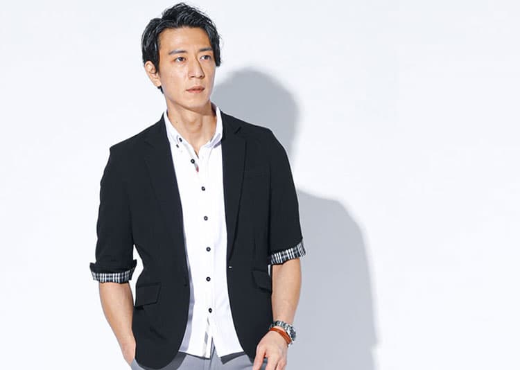 【Lesson5-2】テーラードジャケットの着こなしの注意点　よくある残念な着こなし例を正しい着こなしに整え、格好良く見せる