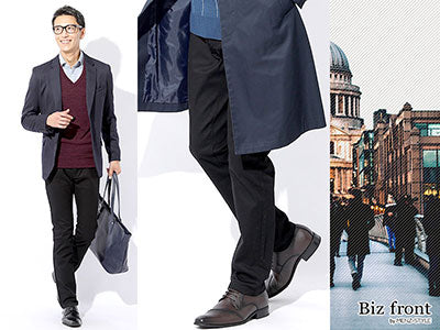 メンズ黒パンツの秋冬30代40代50代コーデ例9月10月11月・12月1月2月