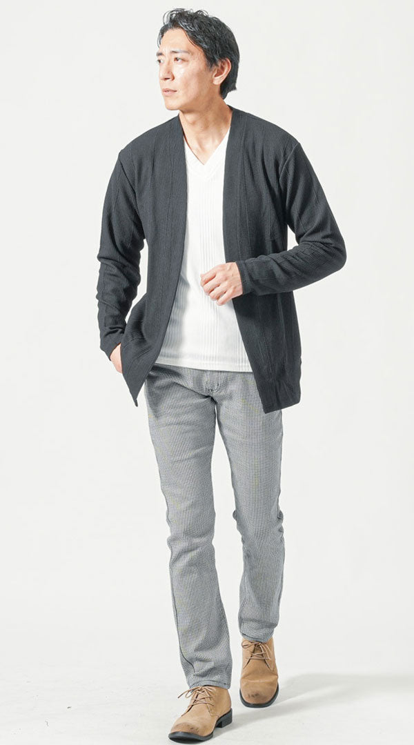 メンズにおすすめの気温20度に適したカーディガンの服装