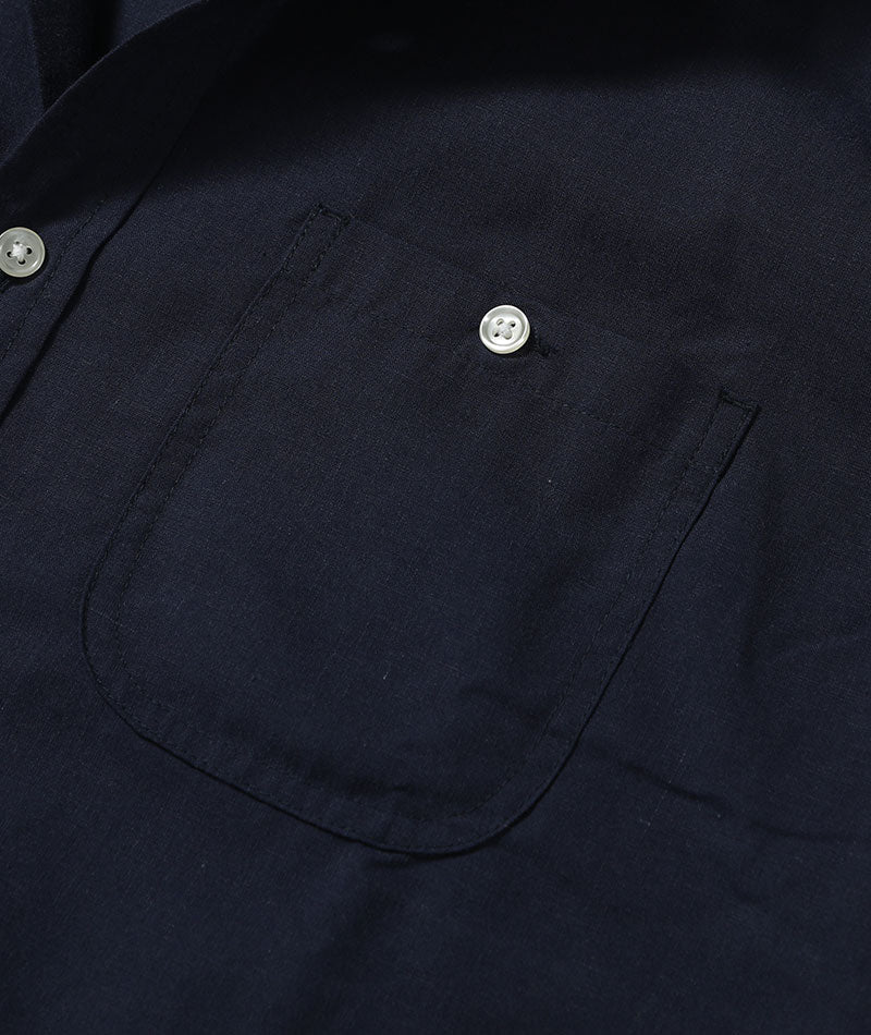 麻混７分袖シャツ×半袖クルーネックＴシャツ　2点セット