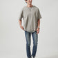 2枚セット Tシャツ カットソー メンズ 夏 ビッグシルエット 大きめ インナー おしゃれ ブランド 人気 おすすめ 無地 コーデ 40代 30代 オーバーサイズ半袖クルーネックＴシャツ×ワッフル素材タンクトップ