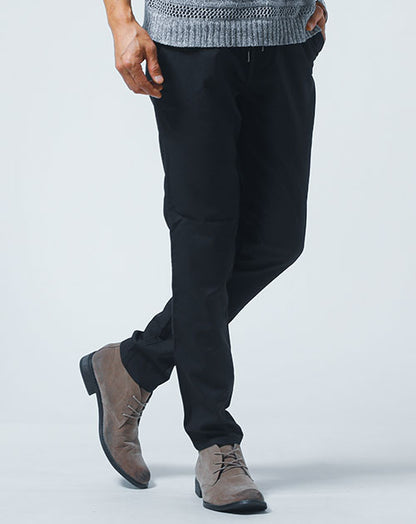 無地＆グレンチェックデザインテーパードイージーパンツ