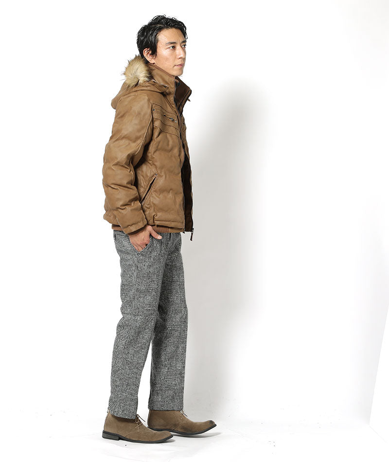 ウールブレンドテーパードトラウザーパンツ ｜ メンズファッション通販