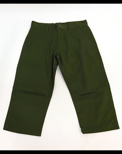 ベルトデザイン美シルエットクロップドパンツ