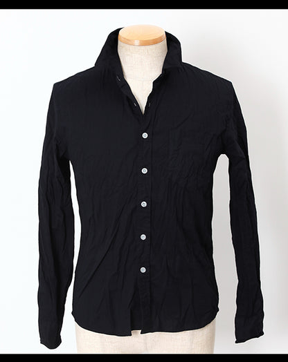 ワイヤー襟シワ加工シャツ