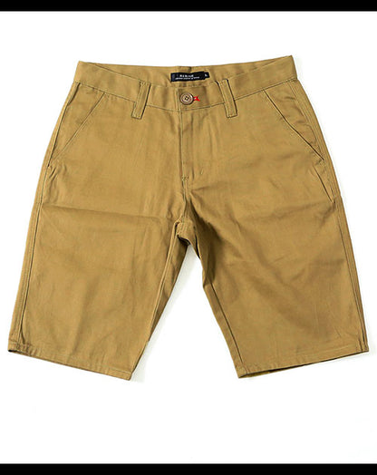 シンプルデザインチノハーフパンツ