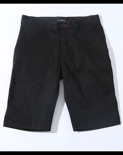 シンプルデザインチノハーフパンツ