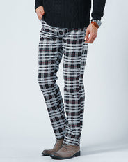 裏フリース素材 裏起毛スキニーテーパードストレッチカラーチノパンツ