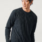 ブリスタージャガード長袖クルーネックTシャツ