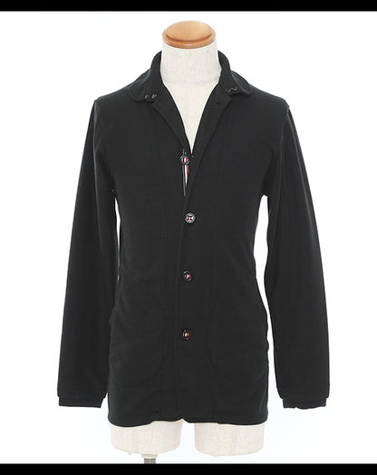 前立てトリコロールデザインショールカラージャケット