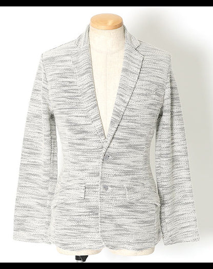 スラブ地テーラードジャケット