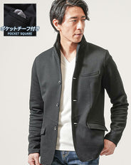 ポケットチーフイタリアンカラージャケット