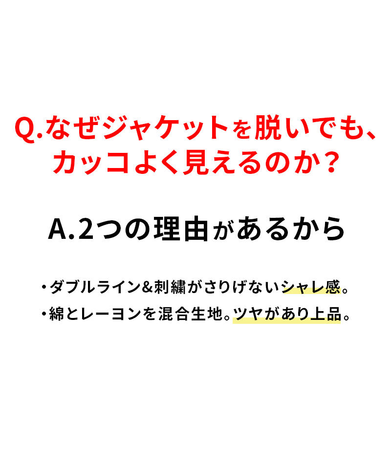 ダブルライン刺繍入りカーディガン