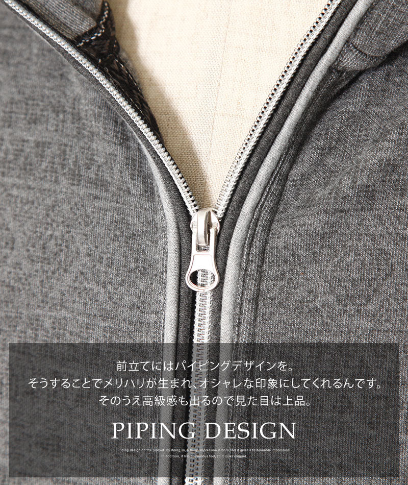 ジャガードデザインダブルジップパーカー ｜ メンズファッション通販 MENZ-STYLE(メンズスタイル）