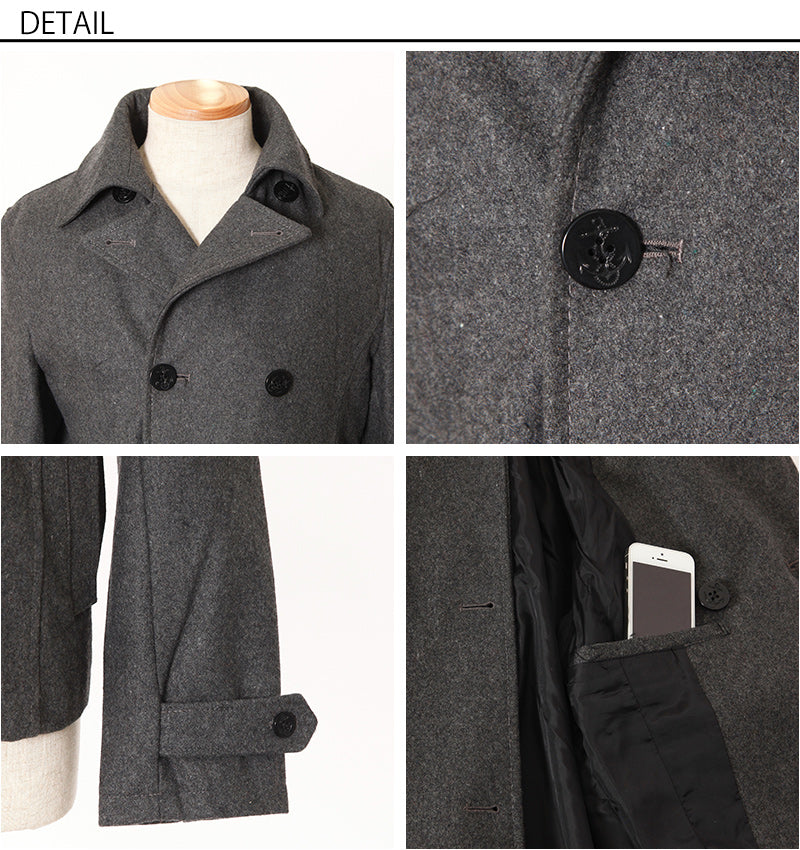 美シルエットデザインPコート ｜ メンズファッション通販 MENZ-STYLE