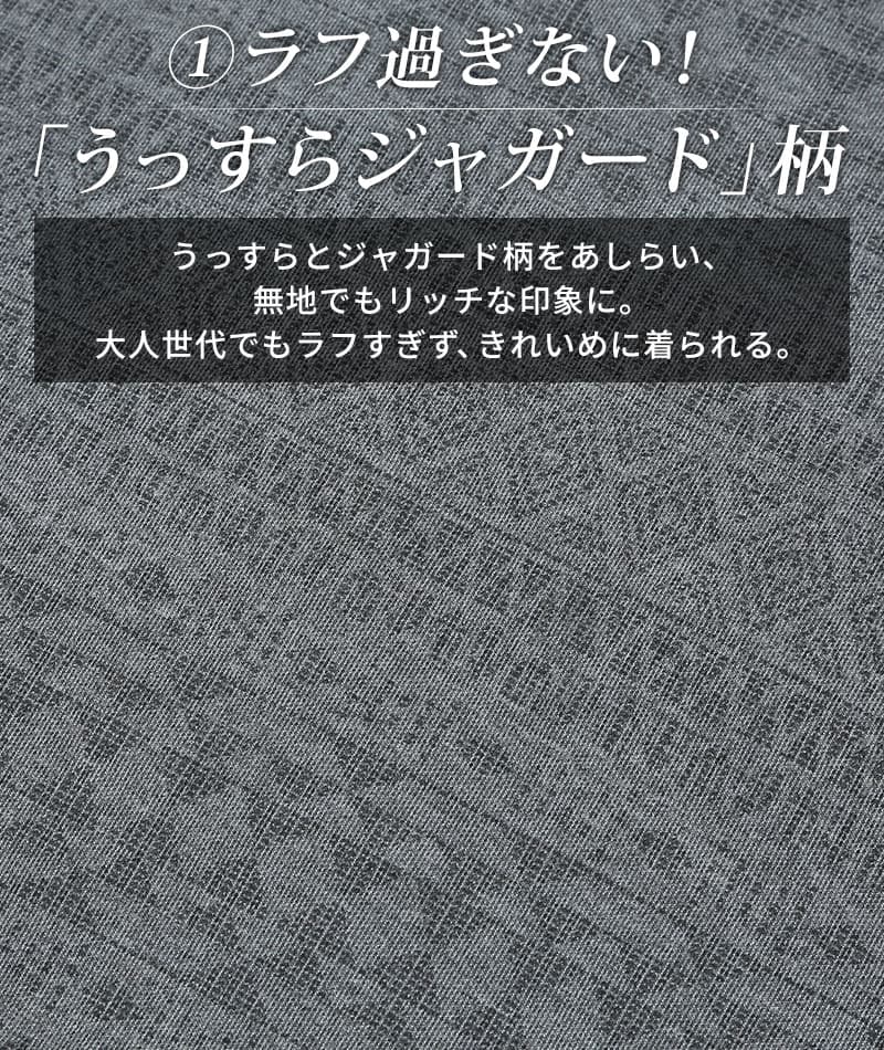 ジャガードデザインダブルジップ５分袖パーカー
