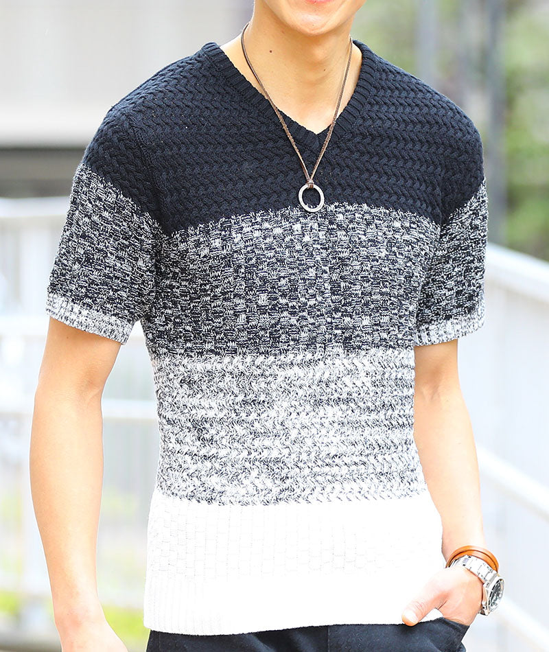 DIESEL ブラック Vネック サマーニット Vネックサマーニット | レディースファッション通販 - DHOLIC