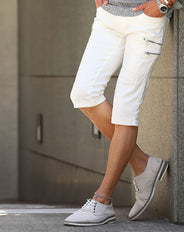 美シルエット3ジップクロップドチノ