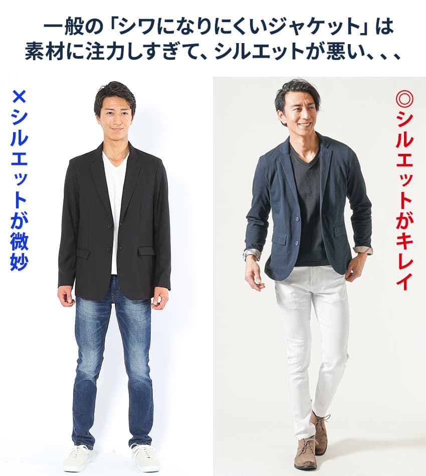 折り畳めるきちんと見えジャケット