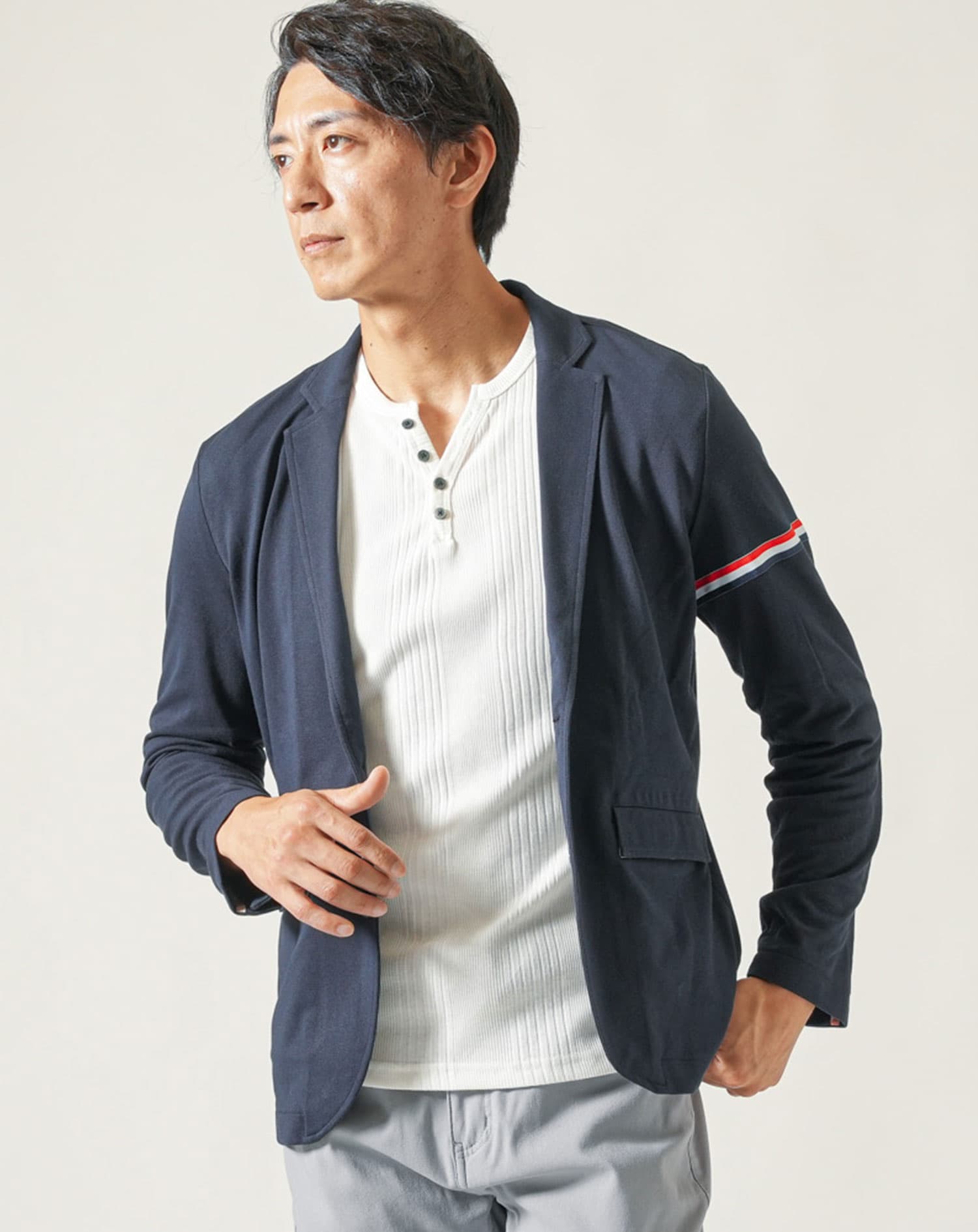 折りたたみ ジャケット メンズ テーラード サマージャケット 春夏 40代