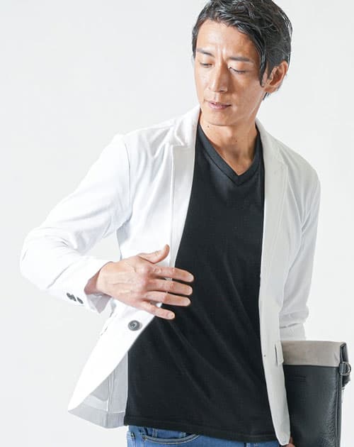 折り畳めるきちんと見えジャケット