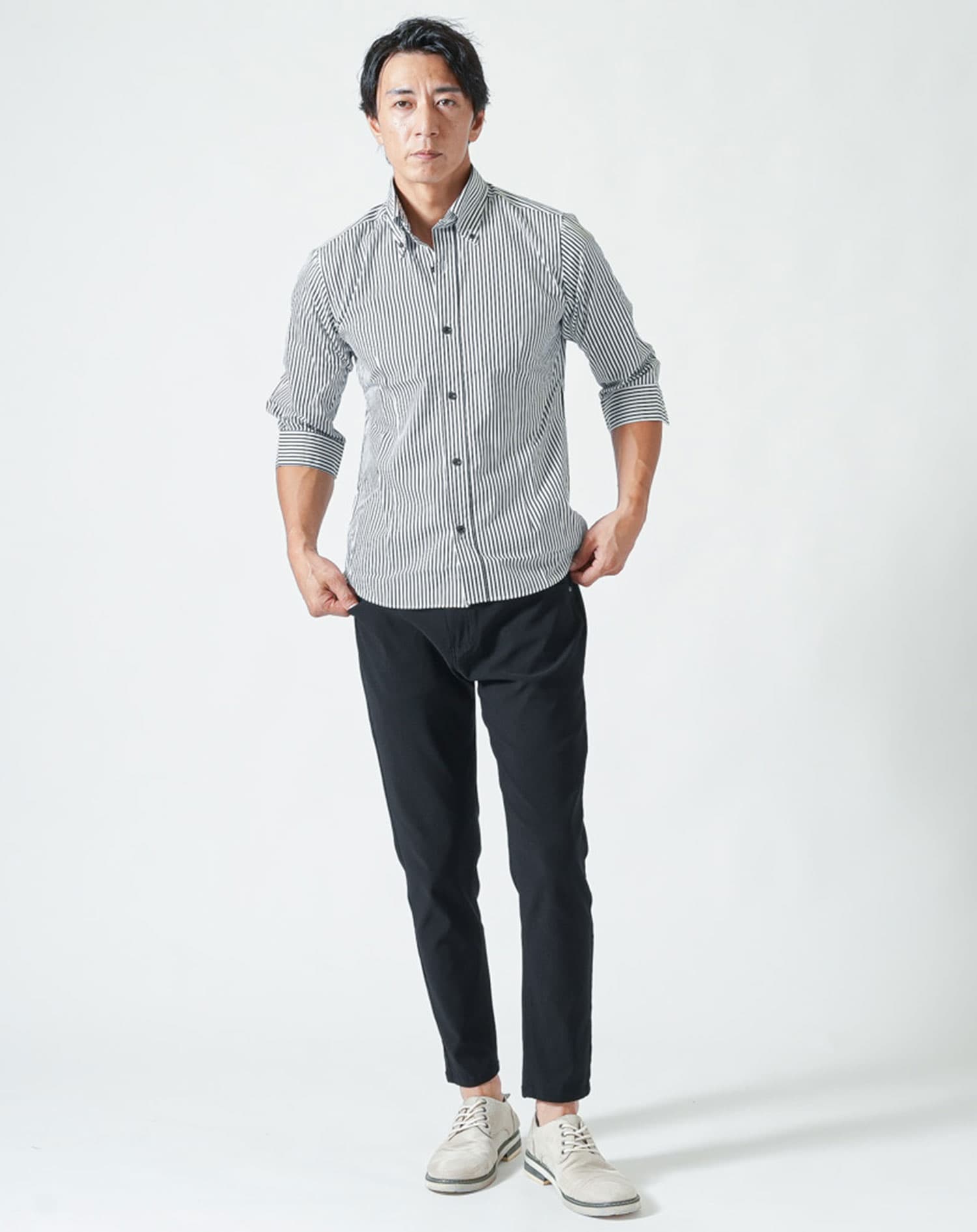 七分袖こだわりシルエットシャツ　日本製