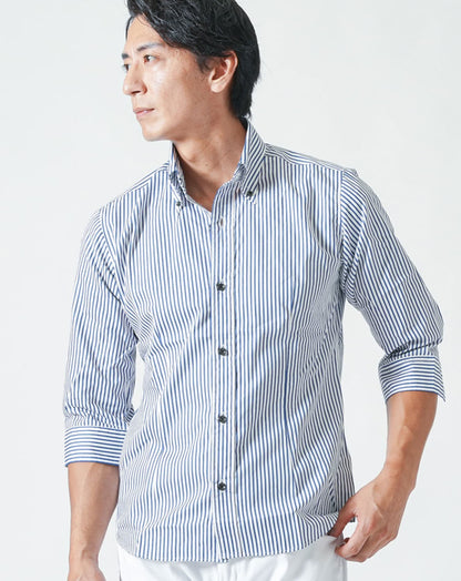 七分袖こだわりシルエットシャツ　日本製