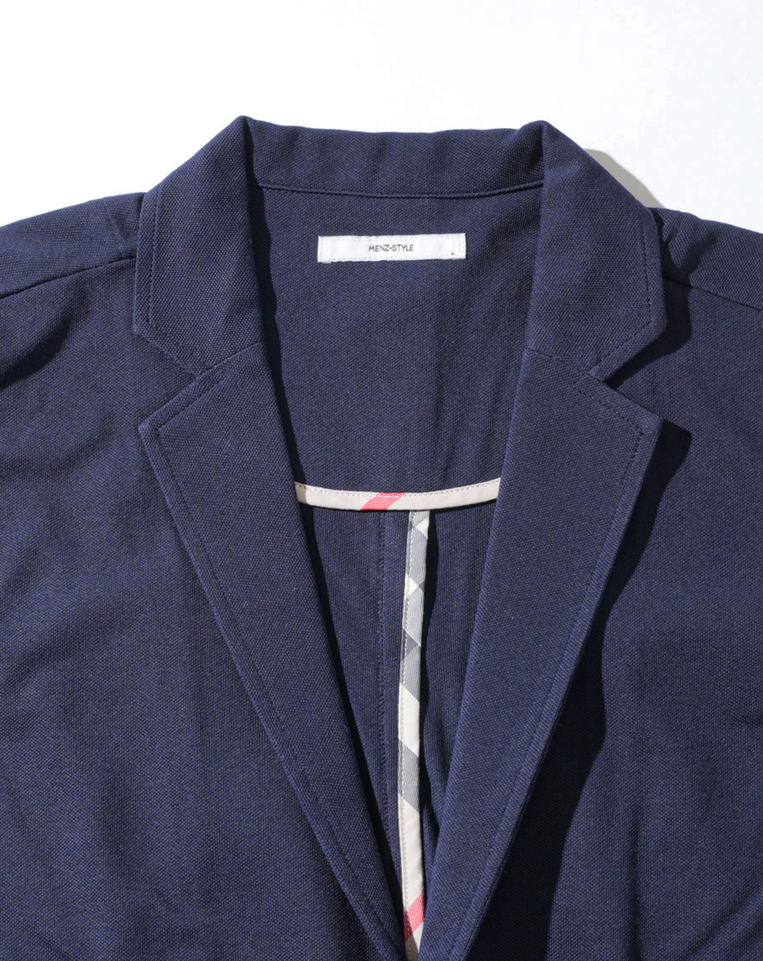 クールマックス素材鹿の子デザインテーラードジャケット