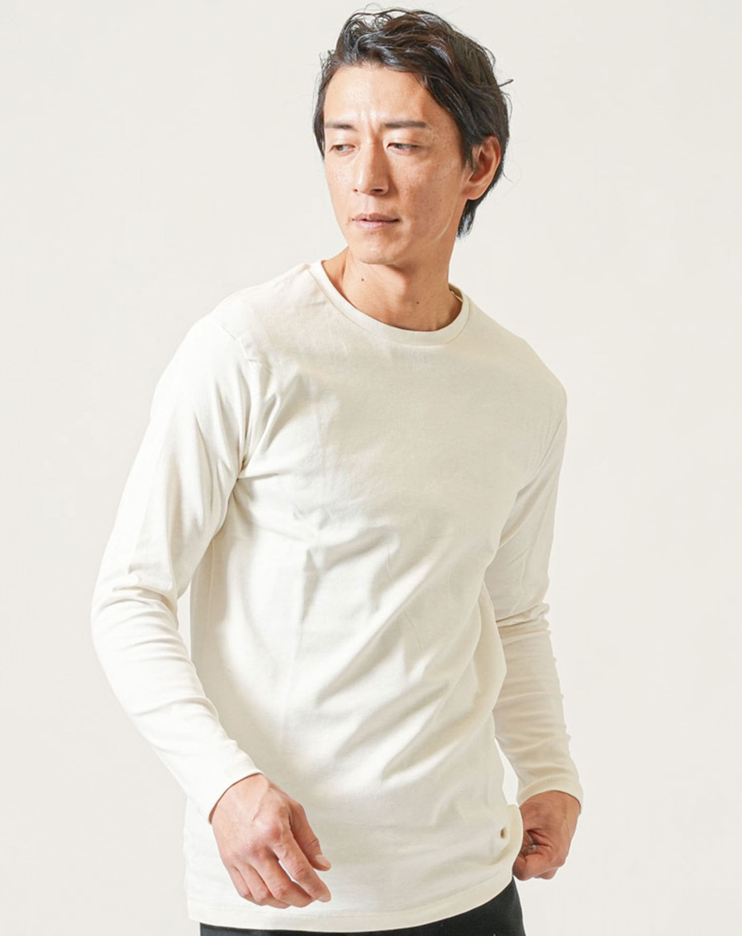 Tシャツ カットソー メンズ 長袖 クルーネック おしゃれ ブランド 人気