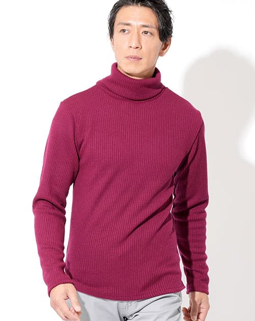 ワインレッド/赤ニット・セーターメンズ 春/夏/秋/冬 【40代50代30代に