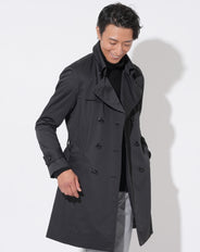 日本製スリムフィットプレミアムダブルトレンチコート