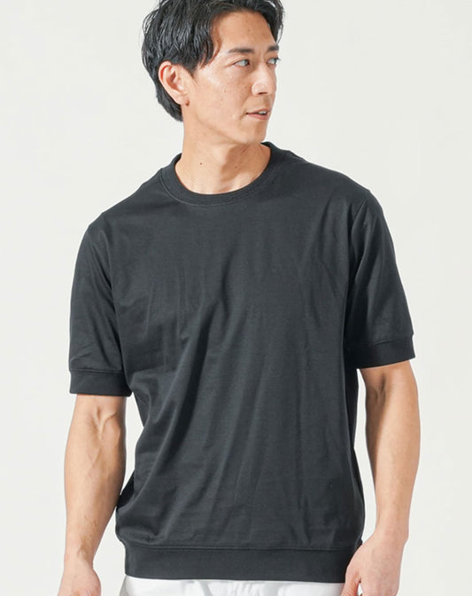 プレミアムコットンビジネス半袖クルーネックTシャツ