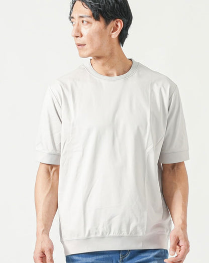 プレミアムコットンビジネス半袖クルーネックTシャツ