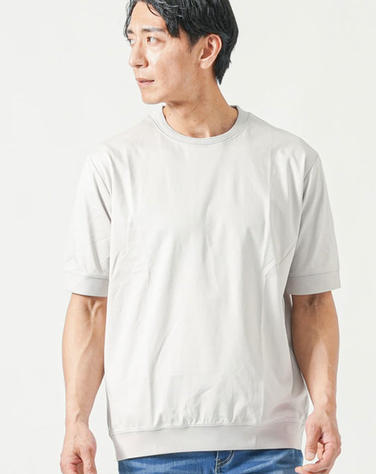 プレミアムコットンビジネス半袖クルーネックTシャツ