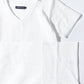 ランダムテレコ7分袖テーラードジャケット×ジャガードデザインVネック半袖Tシャツ　2枚セット