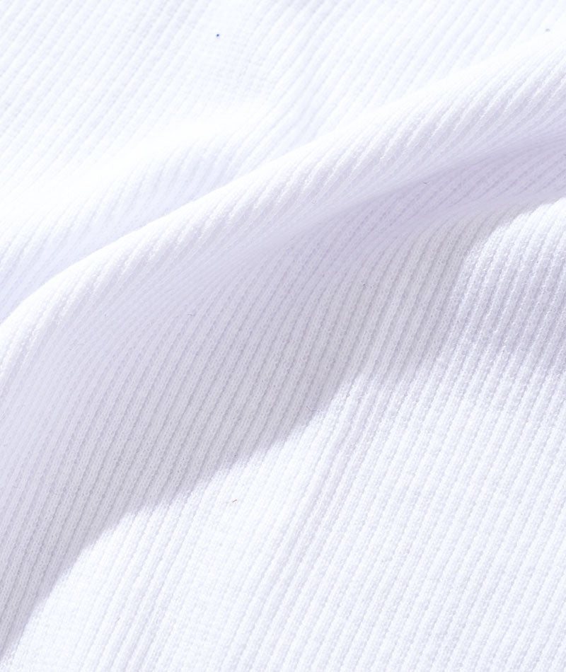 テレコ編み半袖クルーネックTシャツ　3枚セット