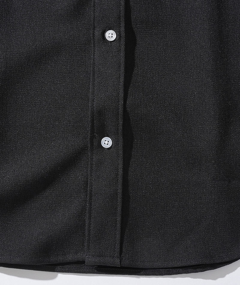 接触冷感パナマ織り7分袖シャツ×イージーパンツ　セットアップ